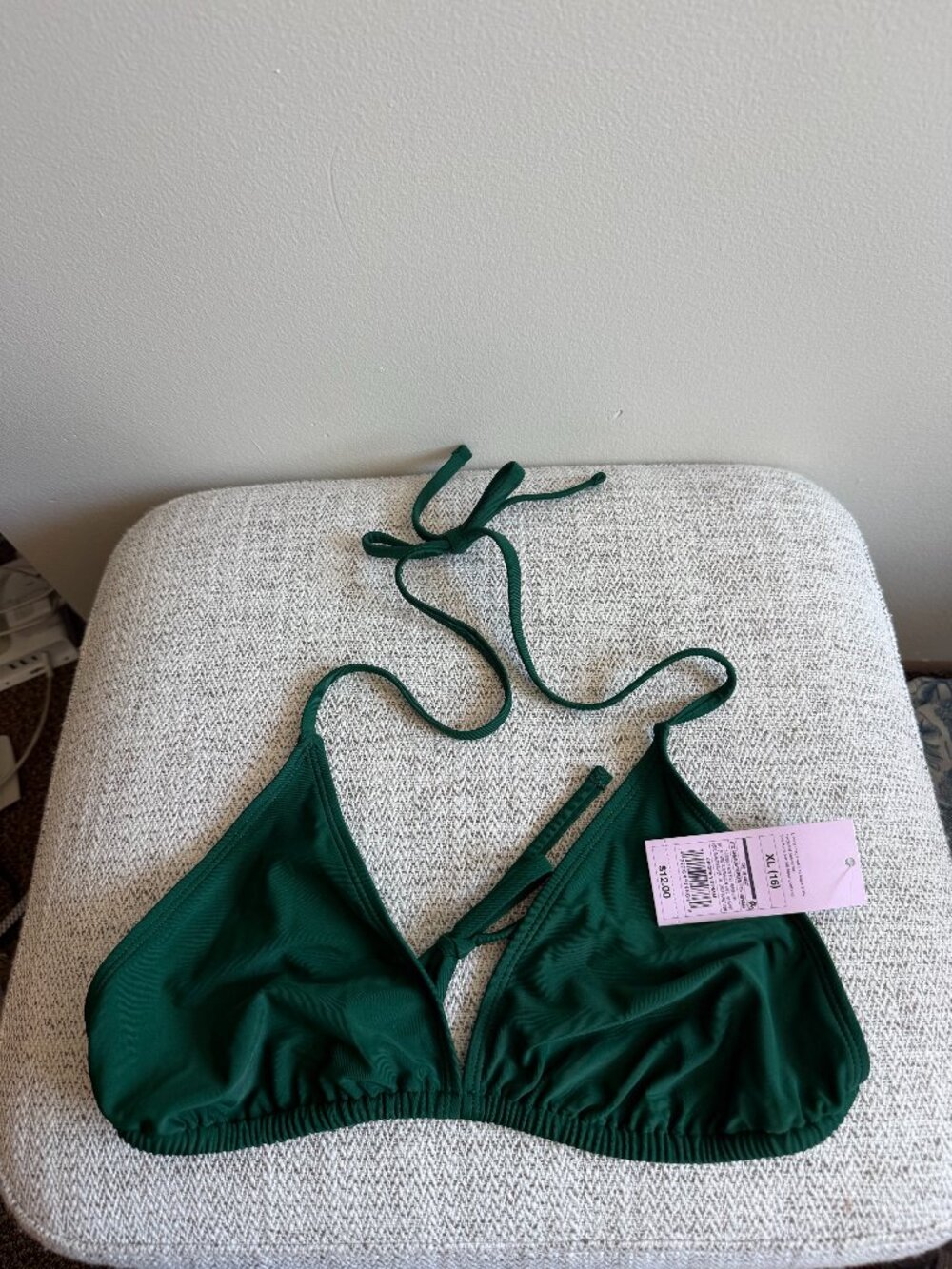 Wild Fable dark green bikini top